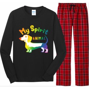 Dachshund Dog Novelty For Dachshund Lovers Gift Long Sleeve Pajama Set