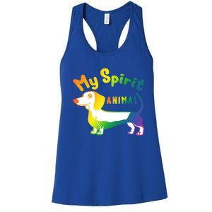 Dachshund Dog Novelty For Dachshund Lovers Gift Women's Racerback Tank