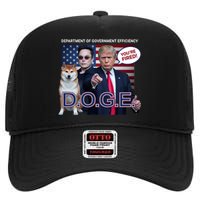 Doge Department Of Government Efficiency High Crown Mesh Back Trucker Hat