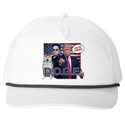 Doge Department Of Government Efficiency Snapback Five-Panel Rope Hat