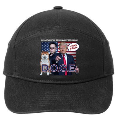 Doge Department Of Government Efficiency 7-Panel Snapback Hat