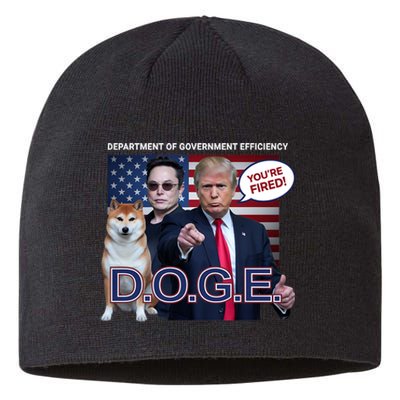 Doge Department Of Government Efficiency Sustainable Beanie