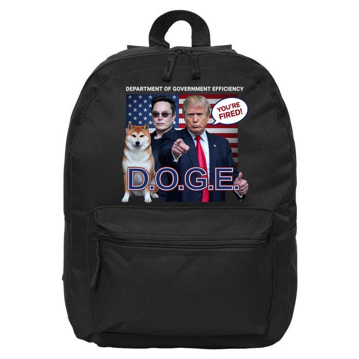 Doge Department Of Government Efficiency 16 in Basic Backpack