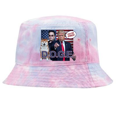 Doge Department Of Government Efficiency Tie-Dyed Bucket Hat