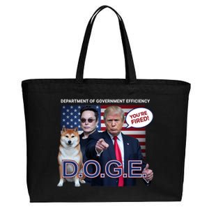 Doge Department Of Government Efficiency Cotton Canvas Jumbo Tote