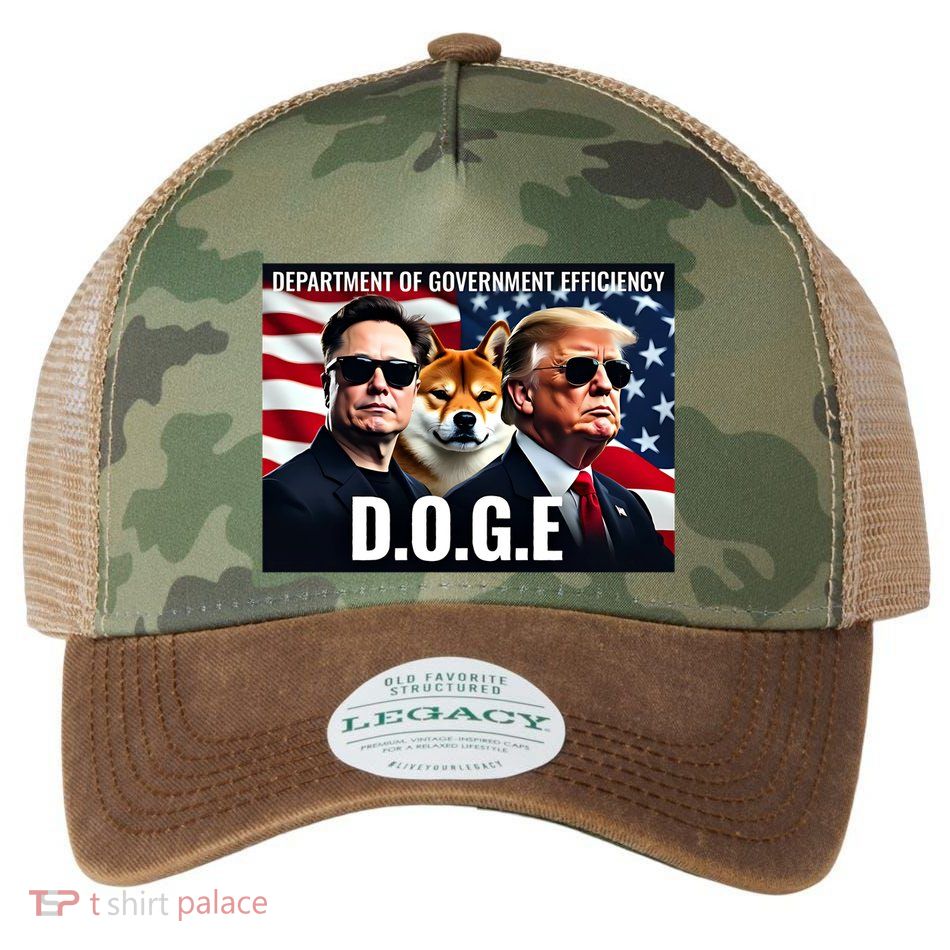 Doge Department Of Government Efficiency Legacy Tie Dye Trucker Hat