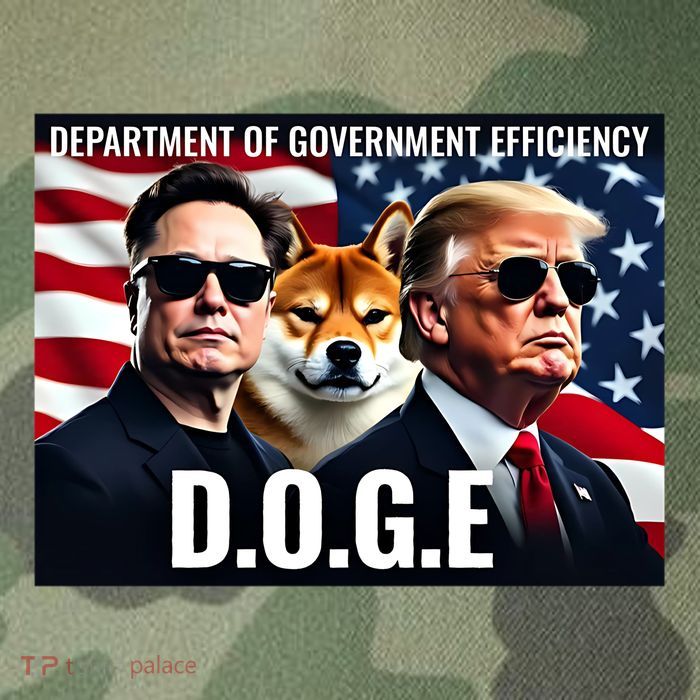 Doge Department Of Government Efficiency Legacy Tie Dye Trucker Hat