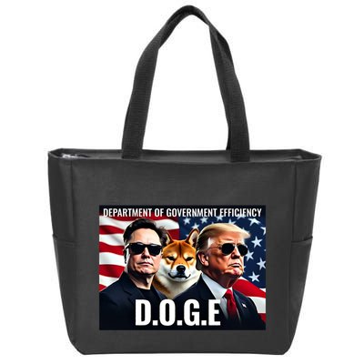 Doge Department Of Government Efficiency Zip Tote Bag