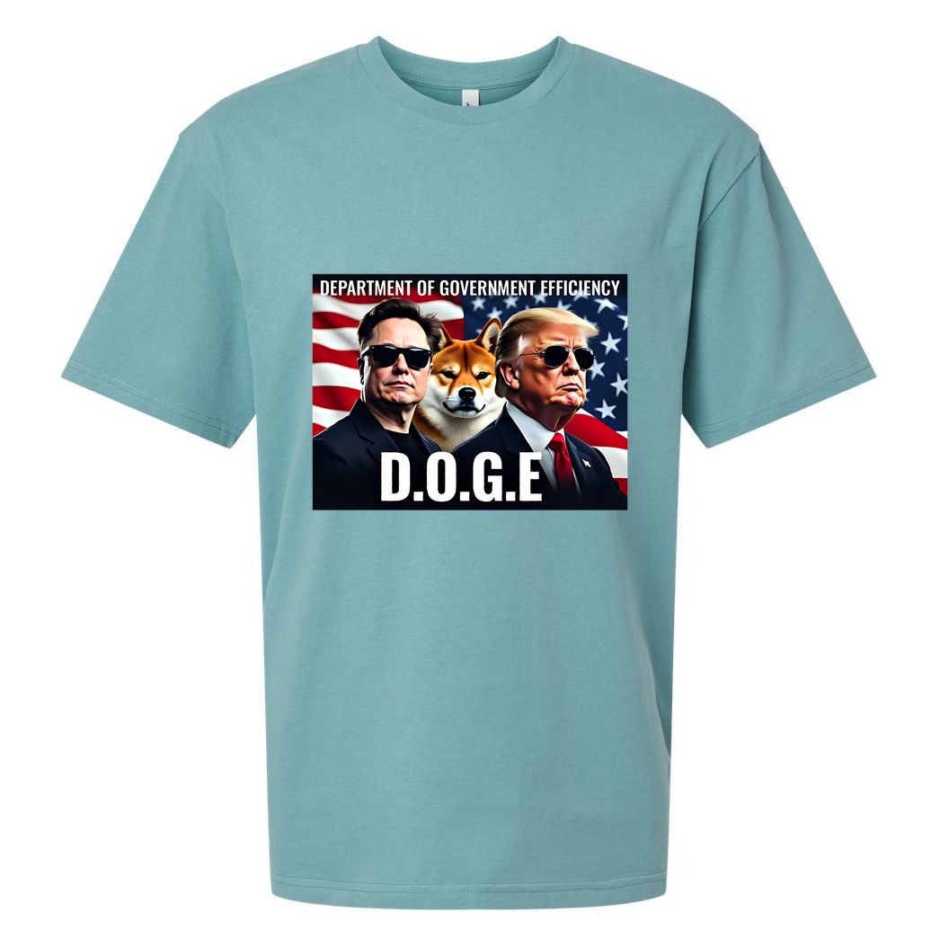 Doge Department Of Government Efficiency Sueded Cloud Jersey T-Shirt
