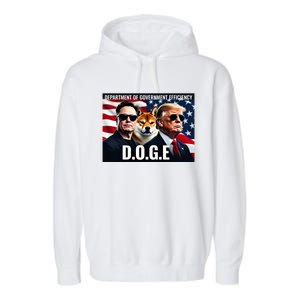 Doge Department Of Government Efficiency Garment-Dyed Fleece Hoodie