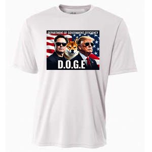 Doge Department Of Government Efficiency Cooling Performance Crew T-Shirt