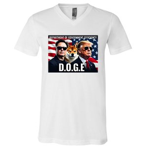 Doge Department Of Government Efficiency V-Neck T-Shirt