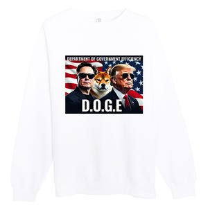 Doge Department Of Government Efficiency Premium Crewneck Sweatshirt