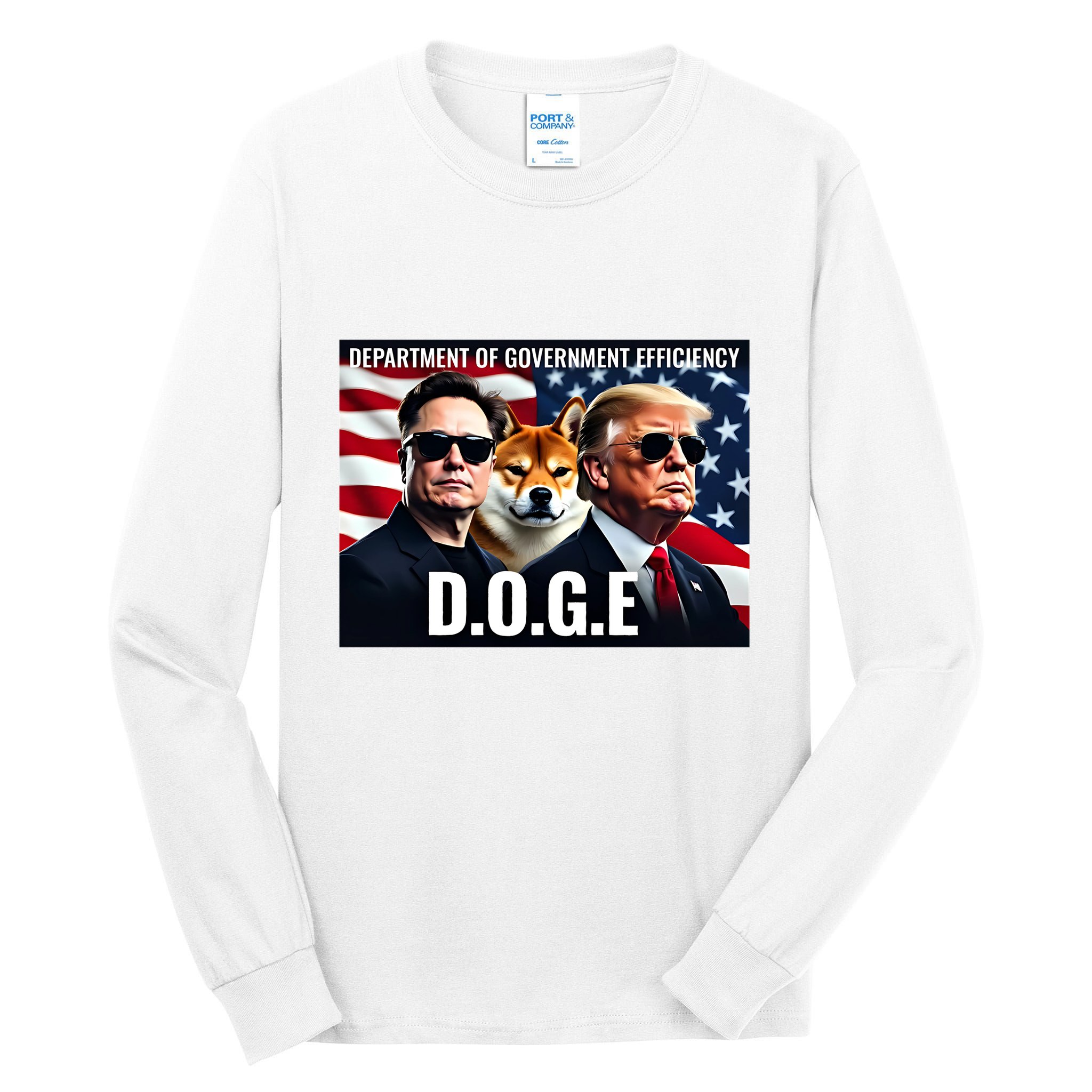 Doge Department Of Government Efficiency Tall Long Sleeve T-Shirt