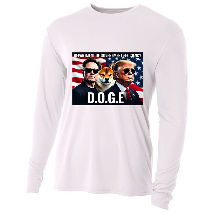 Doge Department Of Government Efficiency Cooling Performance Long Sleeve Crew