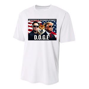 Doge Department Of Government Efficiency Performance Sprint T-Shirt