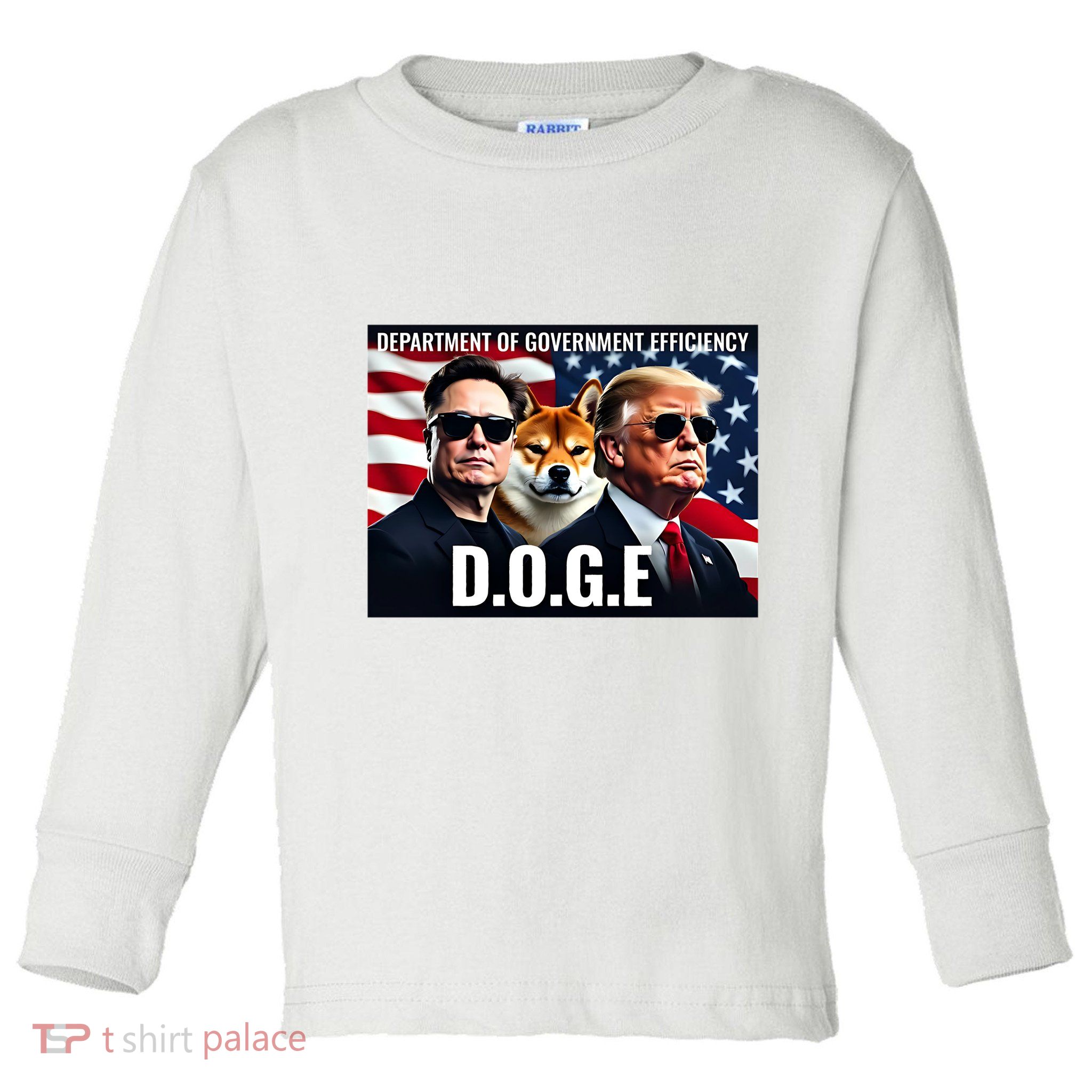 Doge Department Of Government Efficiency Toddler Long Sleeve Shirt