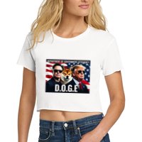 Doge Department Of Government Efficiency Women's Crop Top Tee