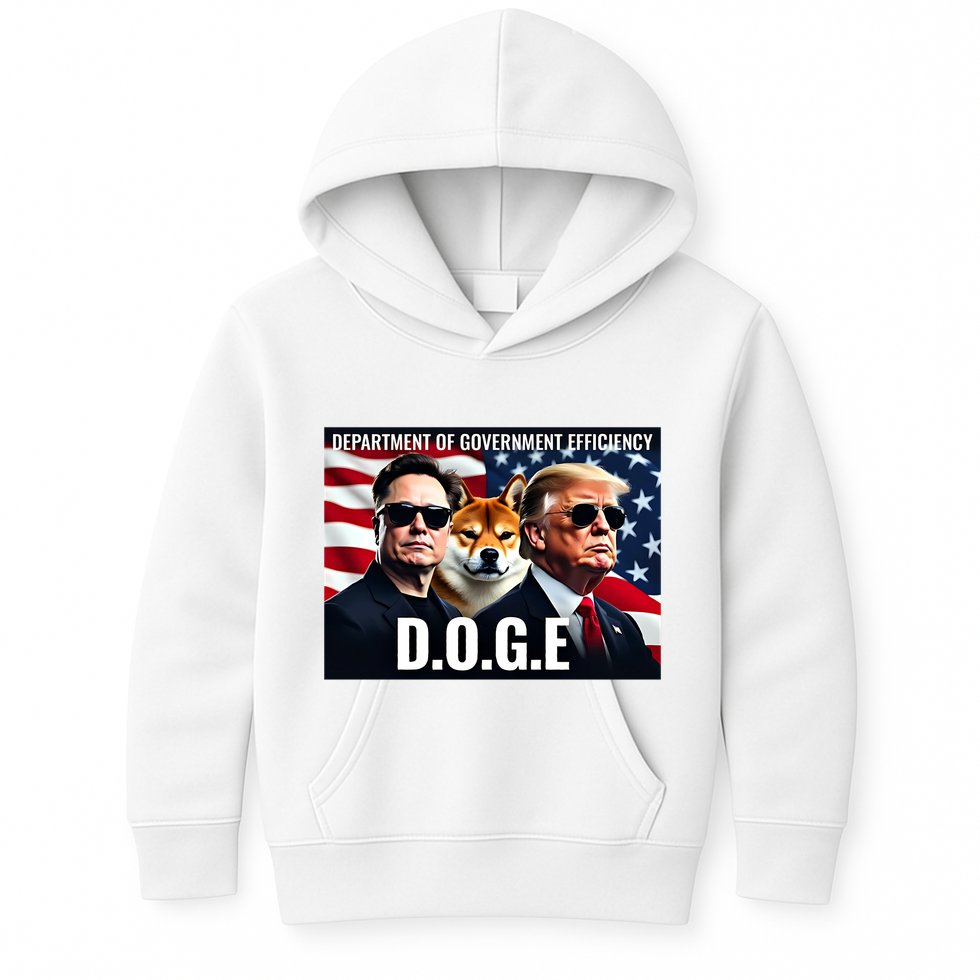 Doge Department Of Government Efficiency Kids Hoodie