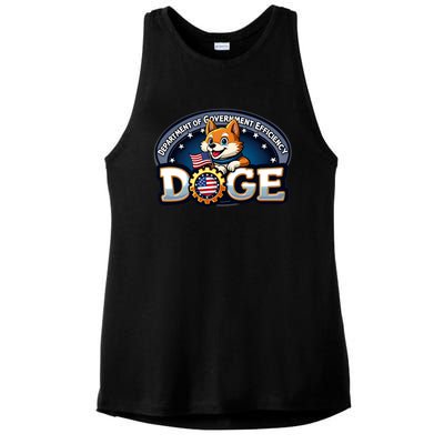 Doge Department Of Government Efficiency Ladies PosiCharge Tri-Blend Wicking Tank