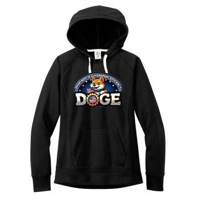 Doge Department Of Government Efficiency Women's Fleece Hoodie