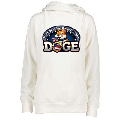 Doge Department Of Government Efficiency Womens Funnel Neck Pullover Hood