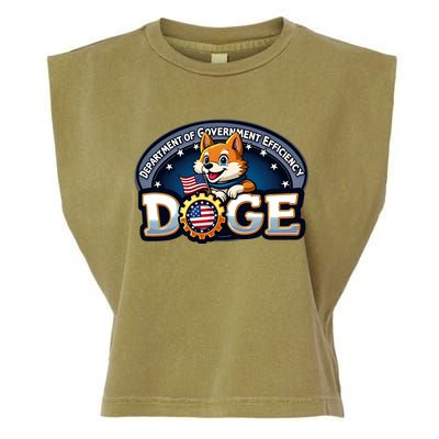 Doge Department Of Government Efficiency Garment-Dyed Women's Muscle Tee