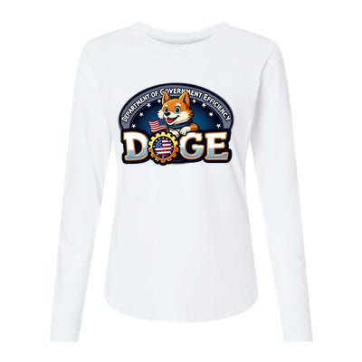 Doge Department Of Government Efficiency Womens Cotton Relaxed Long Sleeve T-Shirt