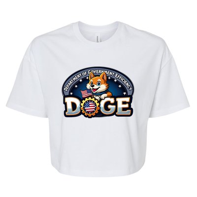 Doge Department Of Government Efficiency Bella+Canvas Jersey Crop Tee