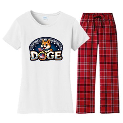 Doge Department Of Government Efficiency Women's Flannel Pajama Set