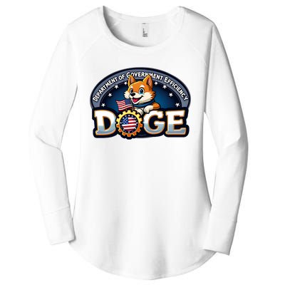 Doge Department Of Government Efficiency Women's Perfect Tri Tunic Long Sleeve Shirt