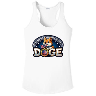 Doge Department Of Government Efficiency Ladies PosiCharge Competitor Racerback Tank