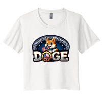 Doge Department Of Government Efficiency Women's Crop Top Tee