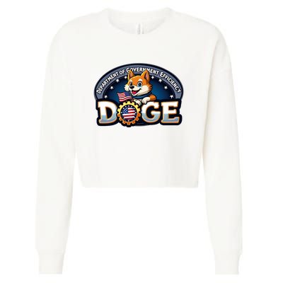 Doge Department Of Government Efficiency Cropped Pullover Crew