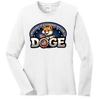 Doge Department Of Government Efficiency Ladies Long Sleeve Shirt