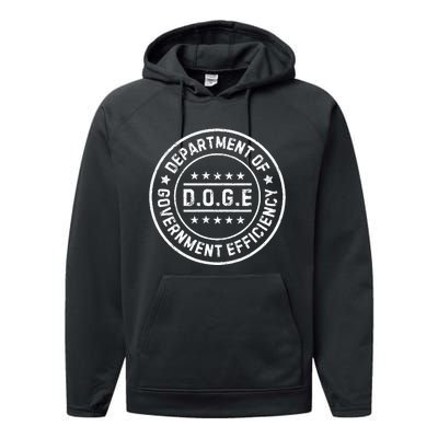 D.O.G.E Department Of Government Efficiency Doge Performance Fleece Hoodie