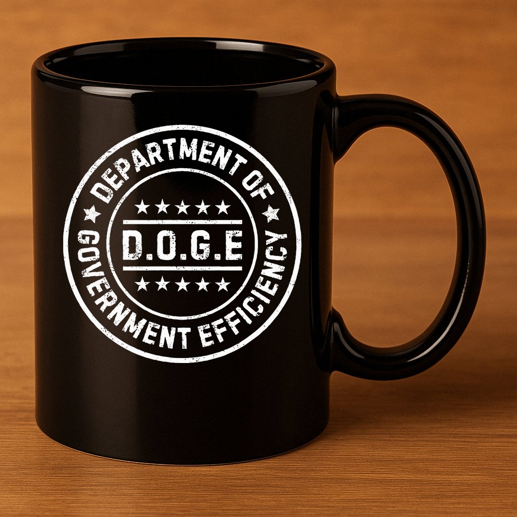 D.O.G.E Department Of Government Efficiency Doge 11oz C Handle Ceramic Mug