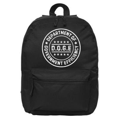 D.O.G.E Department Of Government Efficiency Doge 16 in Basic Backpack