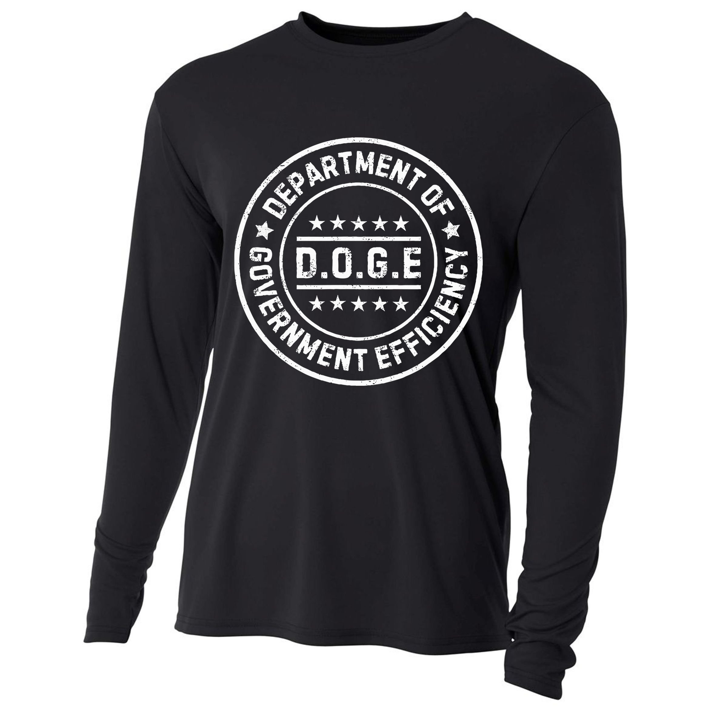 D.O.G.E Department Of Government Efficiency Doge Cooling Performance Long Sleeve Crew