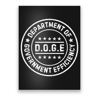 D.O.G.E Department Of Government Efficiency Doge Poster