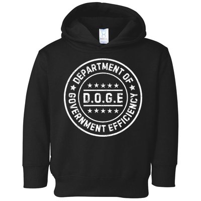 D.O.G.E Department Of Government Efficiency Doge Toddler Hoodie