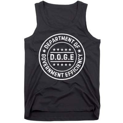 D.O.G.E Department Of Government Efficiency Doge Tank Top