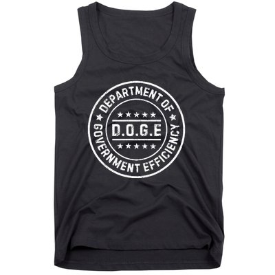 D.O.G.E Department Of Government Efficiency Doge Tank Top