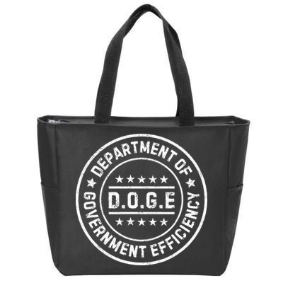 D.O.G.E Department Of Government Efficiency Doge Zip Tote Bag
