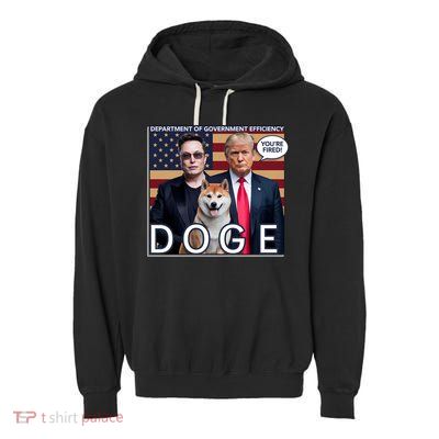 Doge Department Of Government Efficiency Garment-Dyed Fleece Hoodie