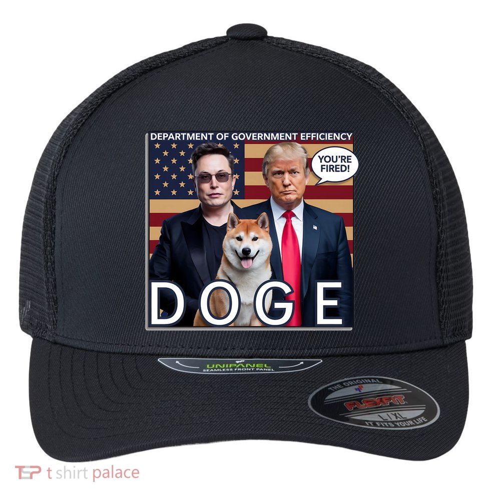 Doge Department Of Government Efficiency Flexfit Unipanel Trucker Cap
