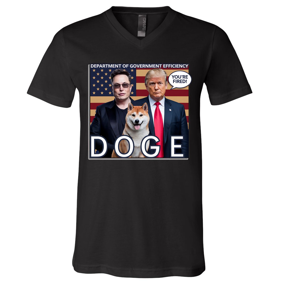 Doge Department Of Government Efficiency V-Neck T-Shirt