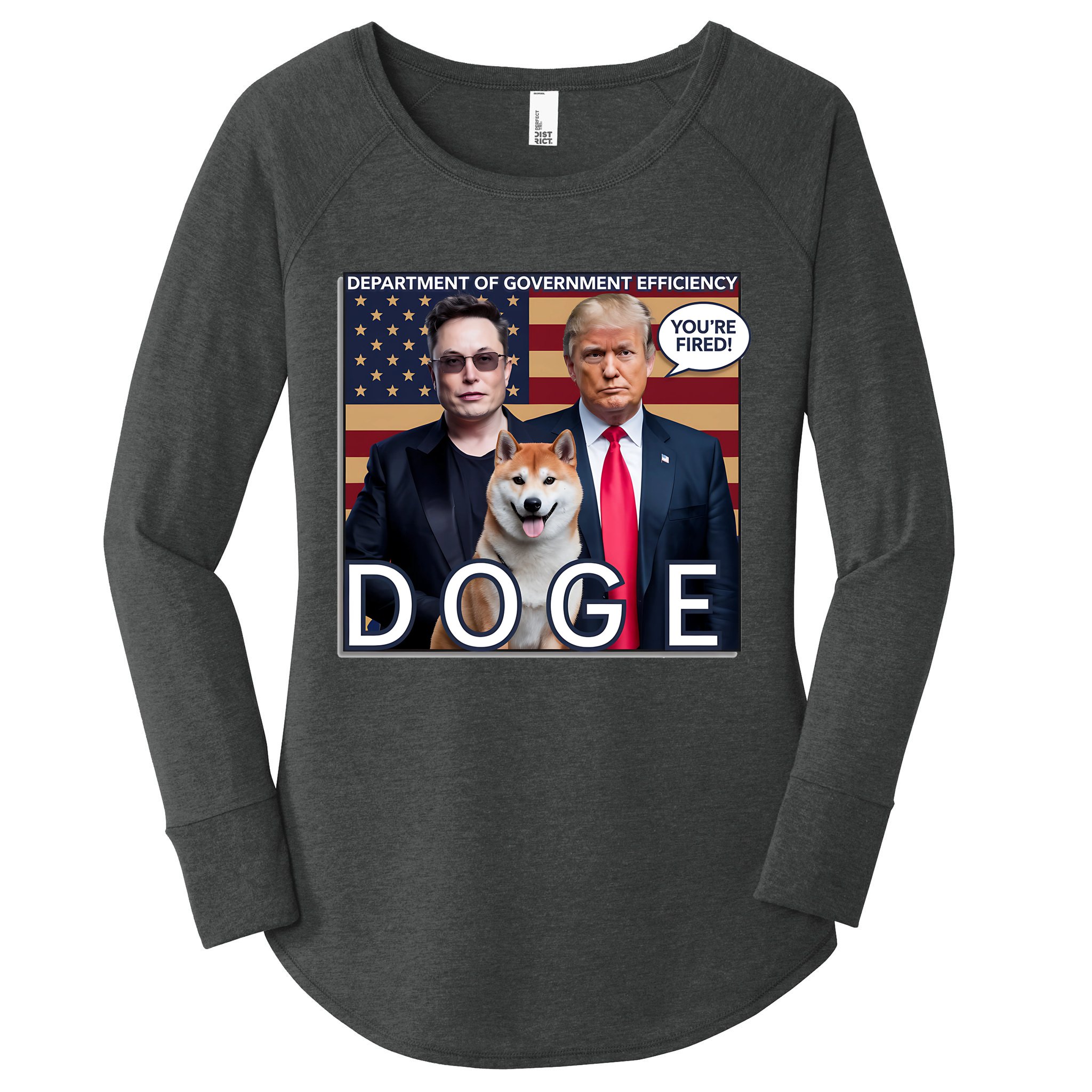 Doge Department Of Government Efficiency Women's Perfect Tri Tunic Long Sleeve Shirt