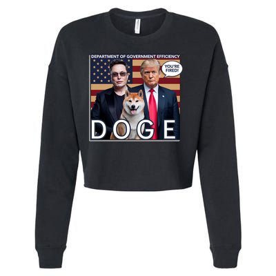 Doge Department Of Government Efficiency Cropped Pullover Crew