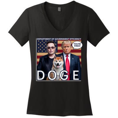Doge Department Of Government Efficiency Women's V-Neck T-Shirt